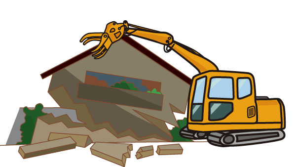 有限会社藤一　火事場跡